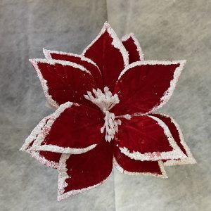 1 PC RED/WHITE XMAS FLOWER